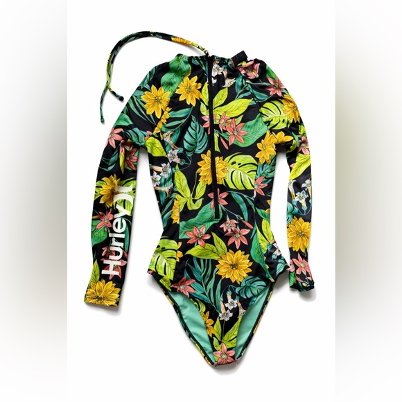 Hurley Tropical Surf Suit One Piece Size Small Like New - Picture 2 of 6